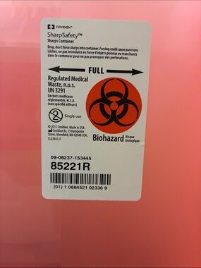 Sharps Container / Collector with Secure Lid - 3gal - GREAT FOR GLP1 Injections